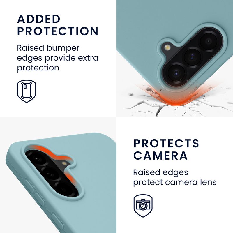 Laptop, Telefoane si Tablete - Telefoane mobile si accesorii - Accesorii Telefoane - Huse telefoane - Husa Kwmobile pentru Samsung Galaxy A56 5G, incarcare wireless, silicon, piatra - Infinity.ro