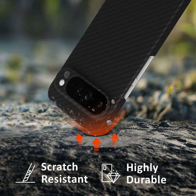 Laptop, Telefoane si Tablete - Telefoane mobile si accesorii - Accesorii Telefoane - Huse telefoane - Husa Kalibri pentru Google Pixel 9 Pro XL, compatibilitate MagSafe, aramida, negru - Infinity.ro