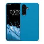 Laptop, Telefoane si Tablete - Telefoane mobile si accesorii - Accesorii Telefoane - Huse telefoane - Husa Kwmobile pentru Samsung Galaxy A56 5G, incarcare wireless, silicon, albastru caraibian - Infinity.ro