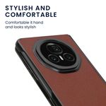 Laptop, Telefoane si Tablete - Telefoane mobile si accesorii - Accesorii Telefoane - Huse telefoane - Husa Kwmobile pentru Honor Magic V3, protectie la socuri, piele ecologica, maro - Infinity.ro