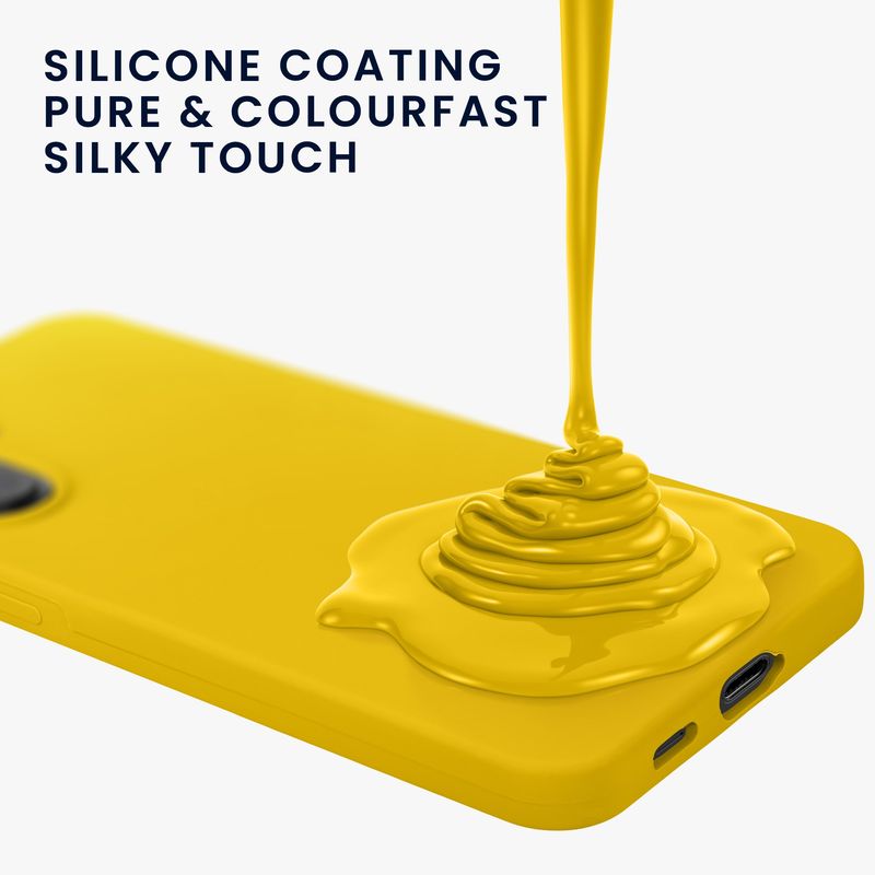 Laptop, Telefoane si Tablete - Telefoane mobile si accesorii - Accesorii Telefoane - Huse telefoane - Husa Kwmobile pentru Samsung Galaxy S26 Plus, incarcare wireless, silicon, galben - Infinity.ro