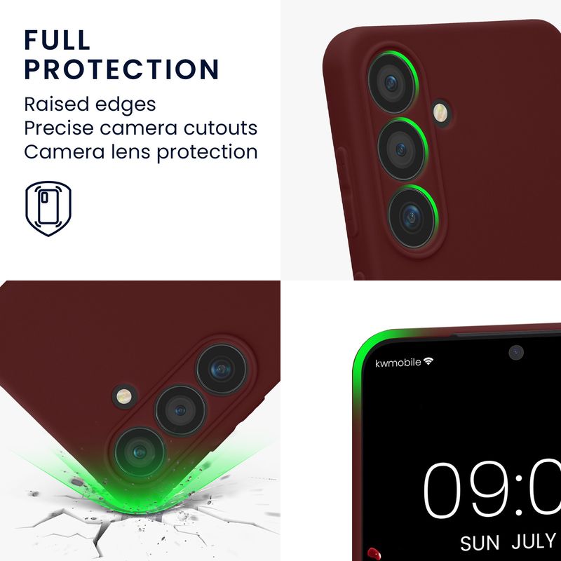 Laptop, Telefoane si Tablete - Telefoane mobile si accesorii - Accesorii Telefoane - Huse telefoane - Husa Kwmobile pentru Samsung Galaxy S24, anti-alunecare, protectie la zgarieturi, silicon, mov - Infinity.ro