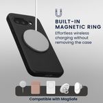 Laptop, Telefoane si Tablete - Telefoane mobile si accesorii - Accesorii Telefoane - Huse telefoane - Husa cu suport Kwmobile pentru Google Pixel 9a, compatibilitate MagSafe, plastic, piele ecologica, negru - Infinity.ro