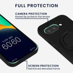 Laptop, Telefoane si Tablete - Telefoane mobile si accesorii - Accesorii Telefoane - Huse telefoane - Husa cu suport Kwmobile pentru Google Pixel 9a, compatibilitate MagSafe, plastic, piele ecologica, negru - Infinity.ro