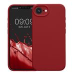 Laptop, Telefoane si Tablete - Telefoane mobile si accesorii - Accesorii Telefoane - Huse telefoane - Husa Kwmobile pentru iPhone 17e/16e, anti-alunecare, silicon, rosu rubarba - Infinity.ro