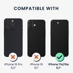 Laptop, Telefoane si Tablete - Telefoane mobile si accesorii - Accesorii Telefoane - Huse telefoane - Husa Kwmobile pentru iPhone 17e/16e, buzunar card, protectie la socuri, TPU, transparent - Infinity.ro