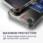 Laptop, Telefoane si Tablete - Telefoane mobile si accesorii - Accesorii Telefoane - Huse telefoane - Husa Kwmobile pentru iPhone 17e/16e, buzunar card, protectie la socuri, TPU, transparent - Infinity.ro