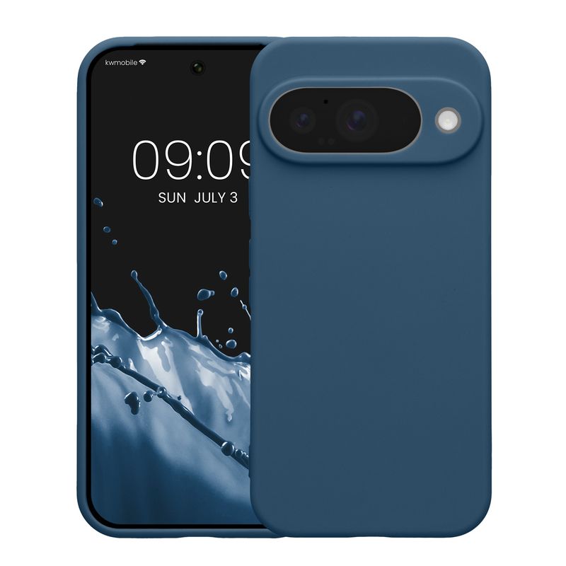 Laptop, Telefoane si Tablete - Telefoane mobile si accesorii - Accesorii Telefoane - Huse telefoane - Husa Kwmobile pentru Google Pixel 10, anti-alunecare, silicon, bleumarin - Infinity.ro