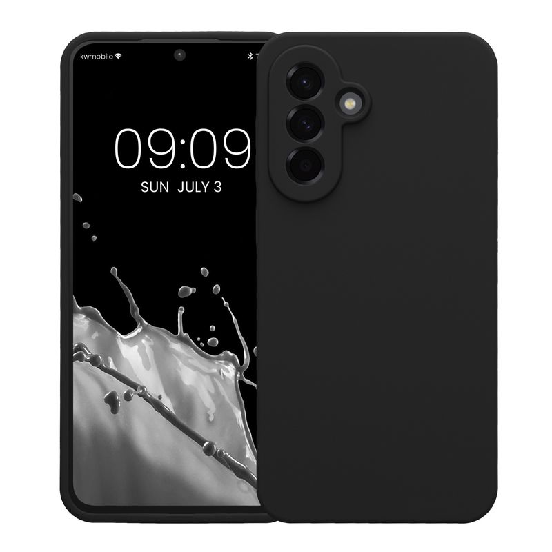 Laptop, Telefoane si Tablete - Telefoane mobile si accesorii - Accesorii Telefoane - Huse telefoane - Husa Kwmobile pentru Samsung Galaxy A56 5G, anti-alunecare, anti-amprenta, silicon, negru - Infinity.ro