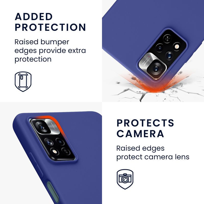 Laptop, Telefoane si Tablete - Telefoane mobile si accesorii - Accesorii Telefoane - Huse telefoane - Husa Kwmobile pentru Xiaomi Redmi Note 11 Pro/Note 11 Pro (5G)/Note 12 Pro (4G), incarcare wireless, silicon, mov - Infinity.ro
