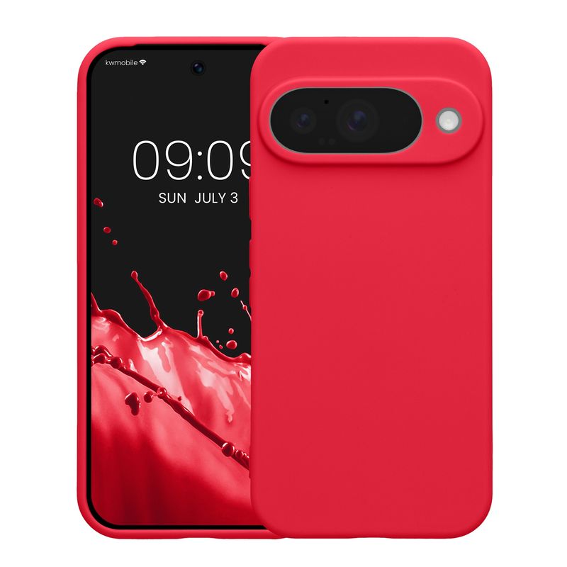 Laptop, Telefoane si Tablete - Telefoane mobile si accesorii - Accesorii Telefoane - Huse telefoane - Husa Kwmobile pentru Google Pixel 10, anti-alunecare, silicon, roz neon - Infinity.ro