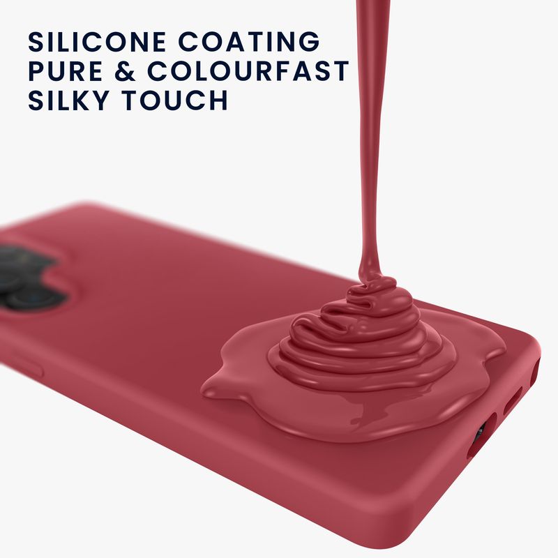 Laptop, Telefoane si Tablete - Telefoane mobile si accesorii - Accesorii Telefoane - Huse telefoane - Husa Kwmobile pentru Samsung Galaxy S26 Ultra, incarcare wireless, anti-alunecare, silicon, roz - Infinity.ro