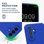 Laptop, Telefoane si Tablete - Telefoane mobile si accesorii - Accesorii Telefoane - Huse telefoane - Husa Kwmobile pentru Samsung Galaxy A56 5G, anti-alunecare, silicon, albastru baltic - Infinity.ro