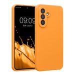 Laptop, Telefoane si Tablete - Telefoane mobile si accesorii - Accesorii Telefoane - Huse telefoane - Husa Kwmobile pentru Samsung Galaxy A56 5G, anti-alunecare, anti-amprenta, silicon, portocaliu - Infinity.ro