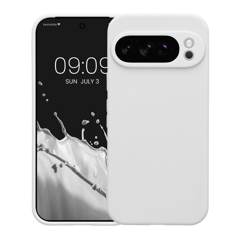 Laptop, Telefoane si Tablete - Telefoane mobile si accesorii - Accesorii Telefoane - Huse telefoane - Husa Kwmobile pentru Google Pixel 10 Pro, anti-alunecare, silicon, alb - Infinity.ro