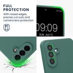 Laptop, Telefoane si Tablete - Telefoane mobile si accesorii - Accesorii Telefoane - Huse telefoane - Husa Kwmobile pentru Samsung Galaxy A56 5G, anti-alunecare, anti-amprenta, silicon, verde - Infinity.ro