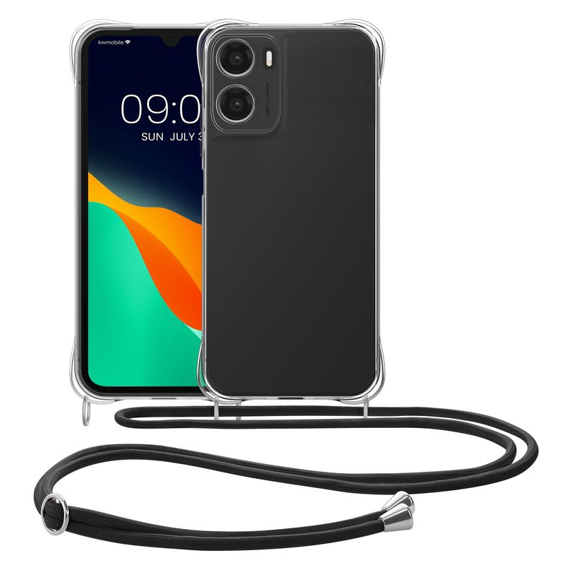 Laptop, Telefoane si Tablete - Telefoane mobile si accesorii - Accesorii Telefoane - Huse telefoane - Husa Kwmobile pentru Motorola Moto G06, protectie la socuri, TPU, negru, transparent - Infinity.ro