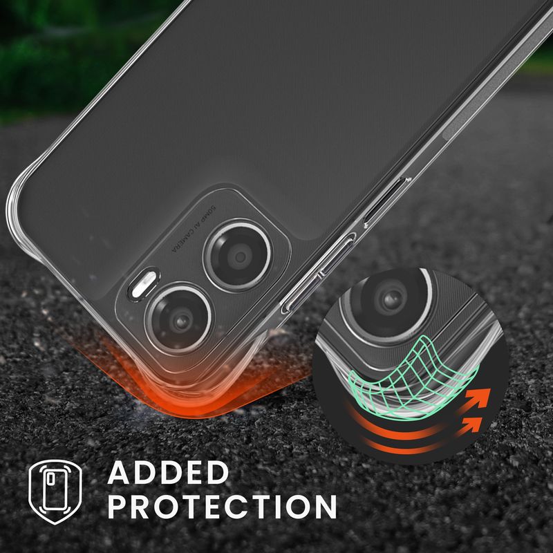 Laptop, Telefoane si Tablete - Telefoane mobile si accesorii - Accesorii Telefoane - Huse telefoane - Husa Kwmobile pentru Motorola Moto G06, protectie la socuri, TPU, negru, transparent - Infinity.ro