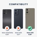 Laptop, Telefoane si Tablete - Telefoane mobile si accesorii - Accesorii Telefoane - Huse telefoane - Husa Kwmobile pentru Motorola Moto G06, protectie la socuri, TPU, negru, transparent - Infinity.ro