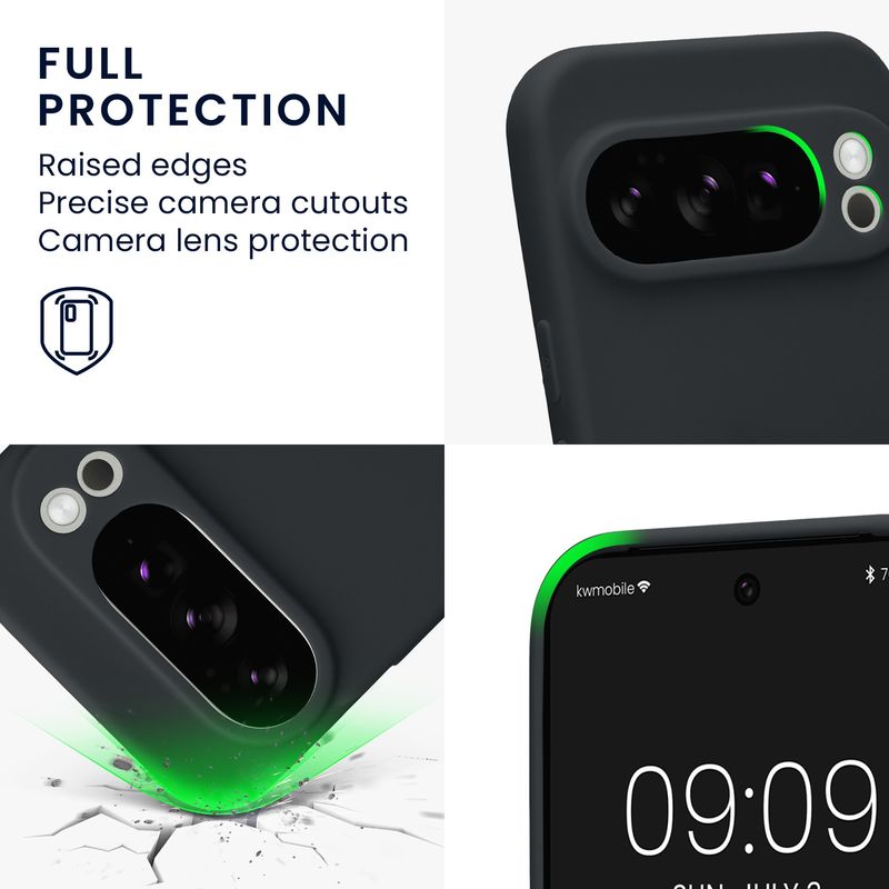 Laptop, Telefoane si Tablete - Telefoane mobile si accesorii - Accesorii Telefoane - Huse telefoane - Husa Kwmobile pentru Google Pixel 10 Pro, anti-alunecare, silicon, afine - Infinity.ro