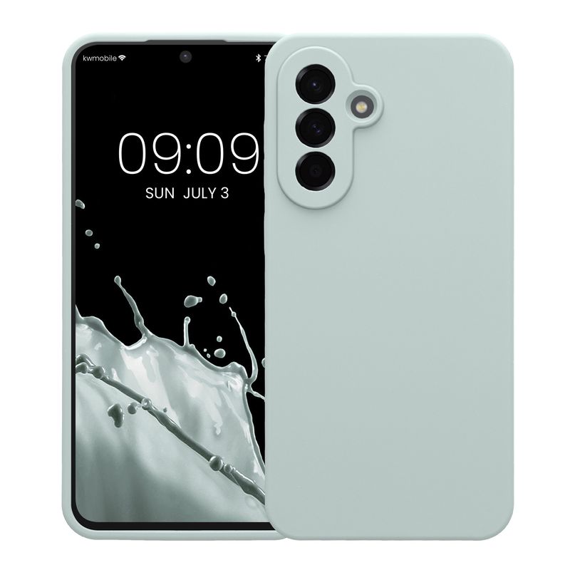 Laptop, Telefoane si Tablete - Telefoane mobile si accesorii - Accesorii Telefoane - Huse telefoane - Husa Kwmobile pentru Samsung Galaxy A56 5G, anti-alunecare, silicon, menta - Infinity.ro