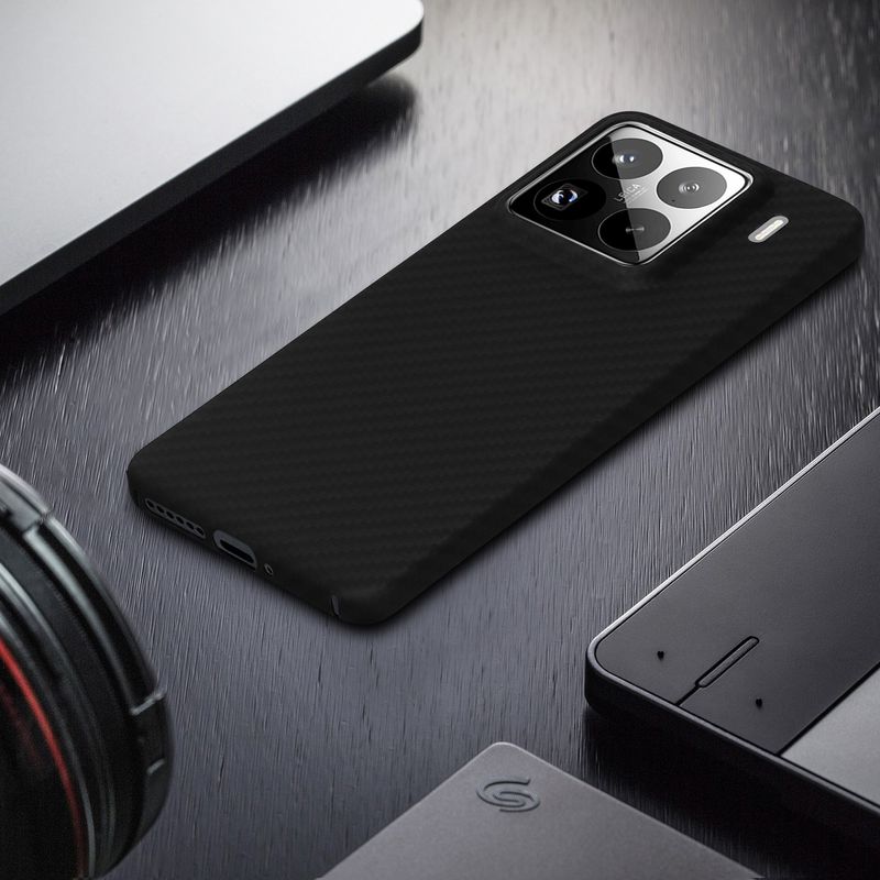 Laptop, Telefoane si Tablete - Telefoane mobile si accesorii - Accesorii Telefoane - Huse telefoane - Husa Kalibri pentru Xiaomi 15 Pro, protectie la socuri, aramida, negru - Infinity.ro
