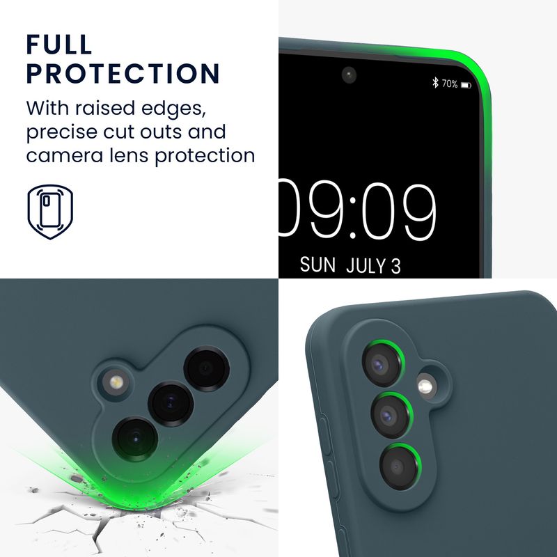 Laptop, Telefoane si Tablete - Telefoane mobile si accesorii - Accesorii Telefoane - Huse telefoane - Husa Kwmobile pentru Samsung Galaxy A56 5G, anti-alunecare, silicon, gri - Infinity.ro