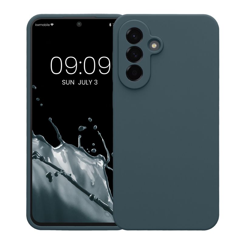 Laptop, Telefoane si Tablete - Telefoane mobile si accesorii - Accesorii Telefoane - Huse telefoane - Husa Kwmobile pentru Samsung Galaxy A56 5G, anti-alunecare, silicon, gri - Infinity.ro