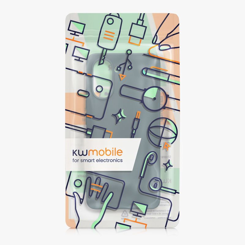 Laptop, Telefoane si Tablete - Telefoane mobile si accesorii - Accesorii Telefoane - Huse telefoane - Husa Kwmobile pentru OnePlus Nord CE5, incarcare wireless, silicon, gri - Infinity.ro