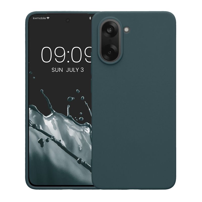 Laptop, Telefoane si Tablete - Telefoane mobile si accesorii - Accesorii Telefoane - Huse telefoane - Husa Kwmobile pentru OnePlus Nord CE5, incarcare wireless, silicon, gri - Infinity.ro