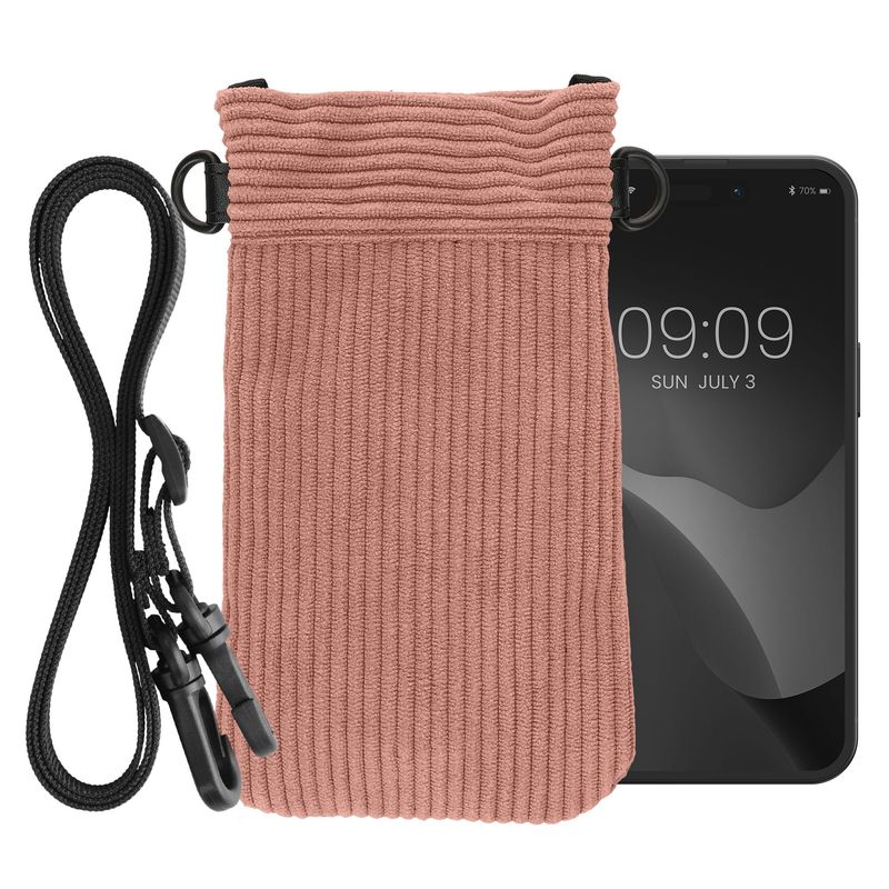 Laptop, Telefoane si Tablete - Telefoane mobile si accesorii - Accesorii Telefoane - Huse telefoane - Husa tip holster Kwmobile, inchidere magnetica, microfibra, roz - Infinity.ro