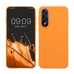 Laptop, Telefoane si Tablete - Telefoane mobile si accesorii - Accesorii Telefoane - Huse telefoane - Husa Kwmobile pentru OnePlus Nord 5, incarcare wireless, TPU, portocaliu - Infinity.ro