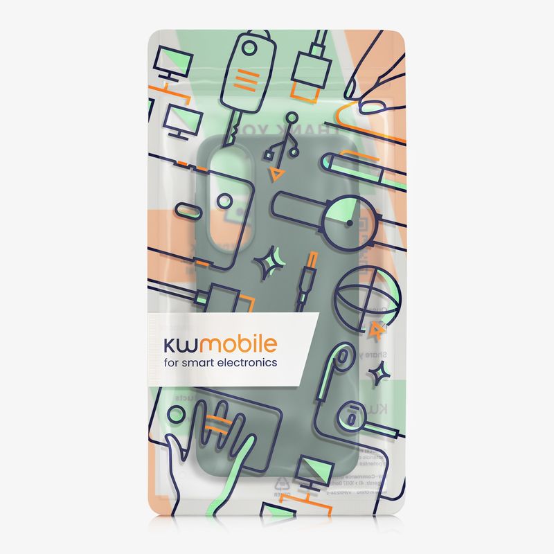 Laptop, Telefoane si Tablete - Telefoane mobile si accesorii - Accesorii Telefoane - Huse telefoane - Husa Kwmobile pentru OnePlus Nord 5, incarcare wireless, TPU, verde - Infinity.ro