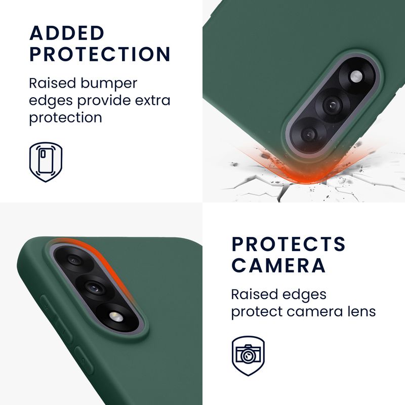 Laptop, Telefoane si Tablete - Telefoane mobile si accesorii - Accesorii Telefoane - Huse telefoane - Husa Kwmobile pentru OnePlus Nord 5, incarcare wireless, TPU, verde - Infinity.ro
