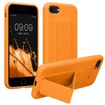 Laptop, Telefoane si Tablete - Telefoane mobile si accesorii - Accesorii Telefoane - Huse telefoane - Husa Kwmobile pentru iPhone SE3/SE2/SE (2022)/SE (2020), functie stand, silicon, portocaliu - Infinity.ro