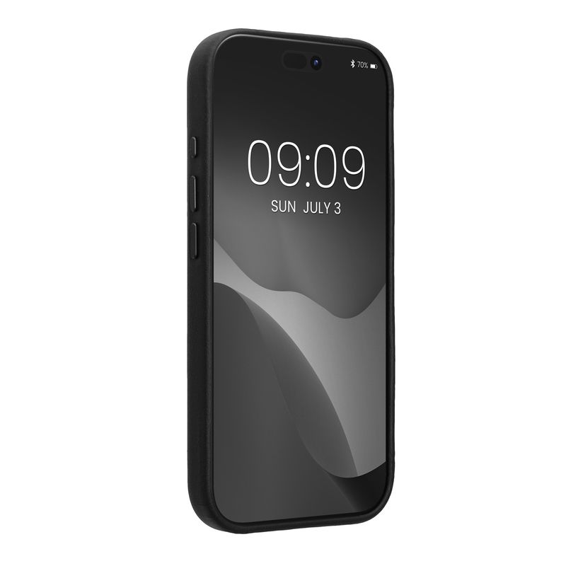 Laptop, Telefoane si Tablete - Telefoane mobile si accesorii - Accesorii Telefoane - Huse telefoane - Husa Kalibri pentru iPhone 17 Pro, anti-alunecare, piele naturala, plastic, negru - Infinity.ro