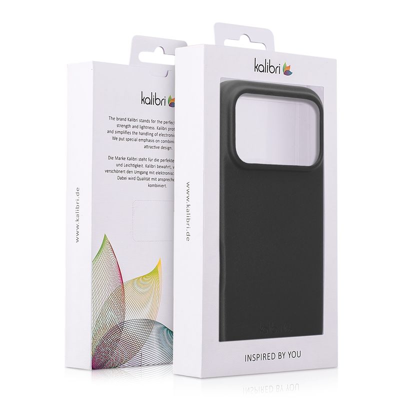 Laptop, Telefoane si Tablete - Telefoane mobile si accesorii - Accesorii Telefoane - Huse telefoane - Husa Kalibri pentru iPhone 17 Pro, anti-alunecare, piele naturala, plastic, negru - Infinity.ro