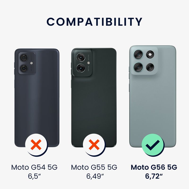 Laptop, Telefoane si Tablete - Telefoane mobile si accesorii - Accesorii Telefoane - Huse telefoane - Husa Kwmobile pentru Motorola Moto G56 5G, incarcare wireless, silicon, negru - Infinity.ro