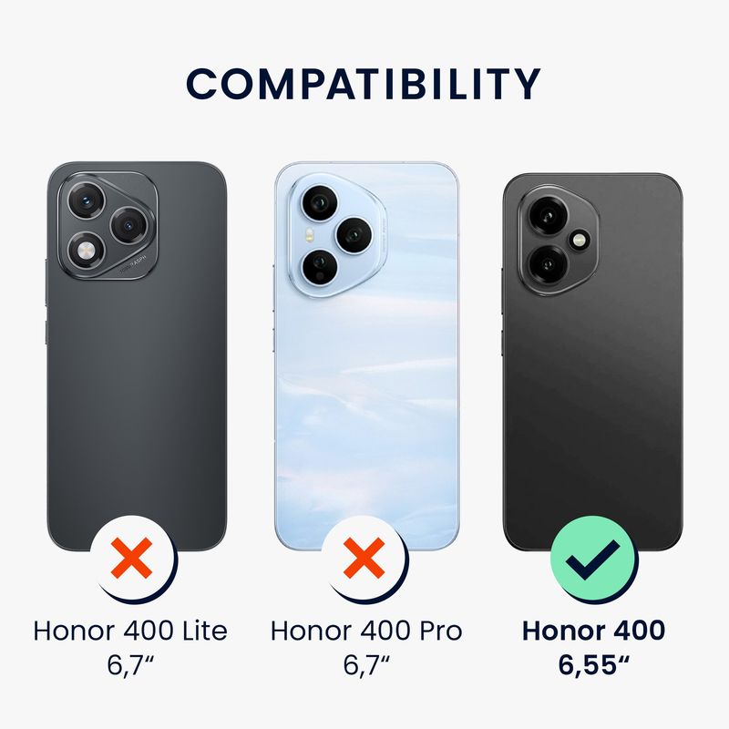 Laptop, Telefoane si Tablete - Telefoane mobile si accesorii - Accesorii Telefoane - Huse telefoane - Husa Kwmobile pentru Honor 400, anti-alunecare, anti-amprenta, protectie la zgarieturi, TPU, negru - Infinity.ro