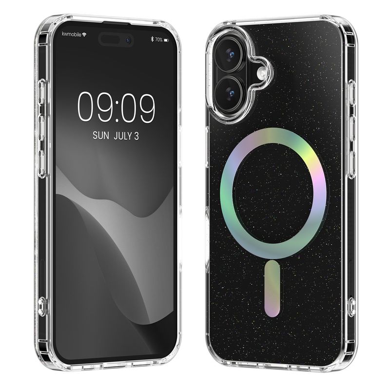 Laptop, Telefoane si Tablete - Telefoane mobile si accesorii - Accesorii Telefoane - Huse telefoane - Husa tip bumper Kwmobile pentru iPhone 16, compatibilitate MagSafe, TPU, multicolor - Infinity.ro