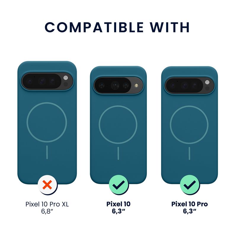 Laptop, Telefoane si Tablete - Telefoane mobile si accesorii - Accesorii Telefoane - Huse telefoane - Husa Kwmobile pentru Google Pixel 10/Pixel 10 Pro, compatibilitate MagSafe, protectie la socuri, silicon, albastru - Infinity.ro