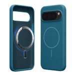 Laptop, Telefoane si Tablete - Telefoane mobile si accesorii - Accesorii Telefoane - Huse telefoane - Husa Kwmobile pentru Google Pixel 10/Pixel 10 Pro, compatibilitate MagSafe, protectie la socuri, silicon, albastru - Infinity.ro