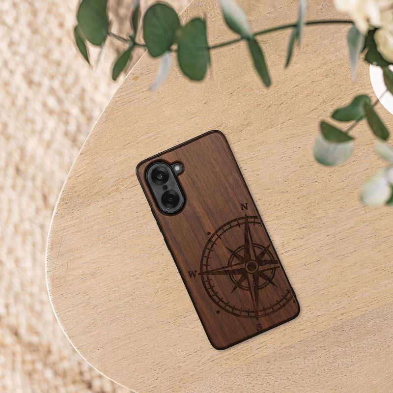 Laptop, Telefoane si Tablete - Telefoane mobile si accesorii - Accesorii Telefoane - Huse telefoane - Husa tip bumper Kwmobile pentru OnePlus Nord CE5, anti-alunecare, lemn, TPU, maro - Infinity.ro