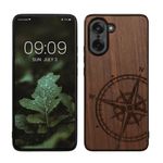 Laptop, Telefoane si Tablete - Telefoane mobile si accesorii - Accesorii Telefoane - Huse telefoane - Husa tip bumper Kwmobile pentru OnePlus Nord CE5, anti-alunecare, lemn, TPU, maro - Infinity.ro