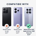 Laptop, Telefoane si Tablete - Telefoane mobile si accesorii - Accesorii Telefoane - Huse telefoane - Husa Kwmobile pentru Xiaomi Redmi Note 14 Pro 5G/Redmi Note 14 Pro Plus 5G/Poco X7, buzunar card, TPU, transparent - Infinity.ro