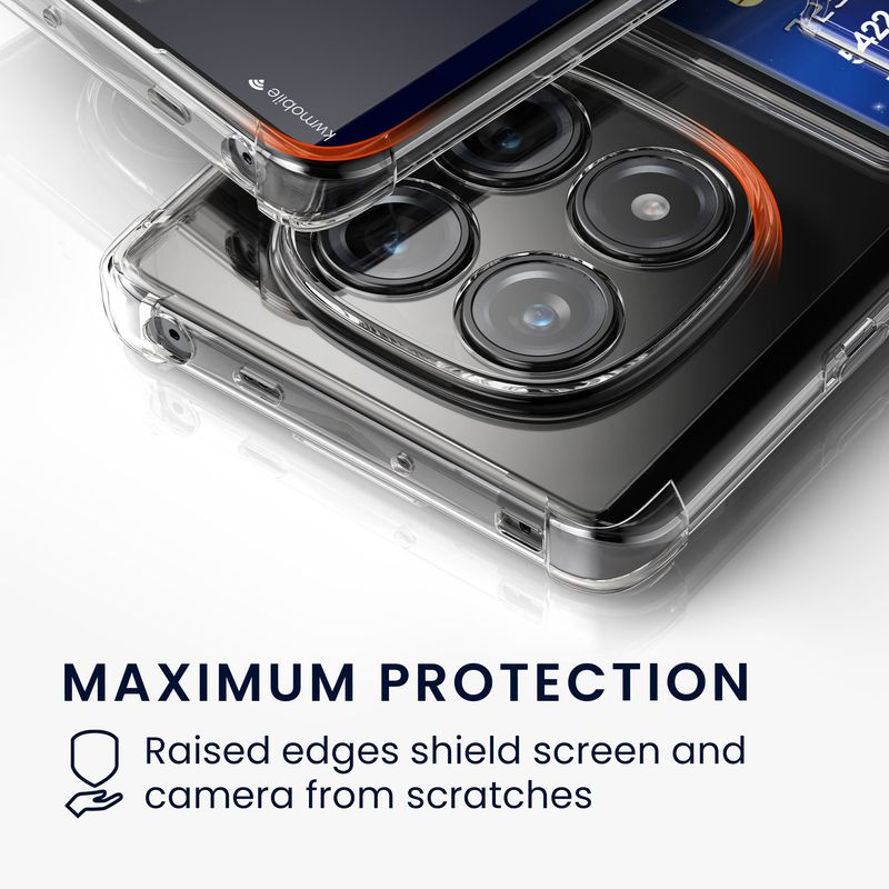 Laptop, Telefoane si Tablete - Telefoane mobile si accesorii - Accesorii Telefoane - Huse telefoane - Husa Kwmobile pentru Xiaomi Redmi Note 14 Pro 5G/Redmi Note 14 Pro Plus 5G/Poco X7, buzunar card, TPU, transparent - Infinity.ro