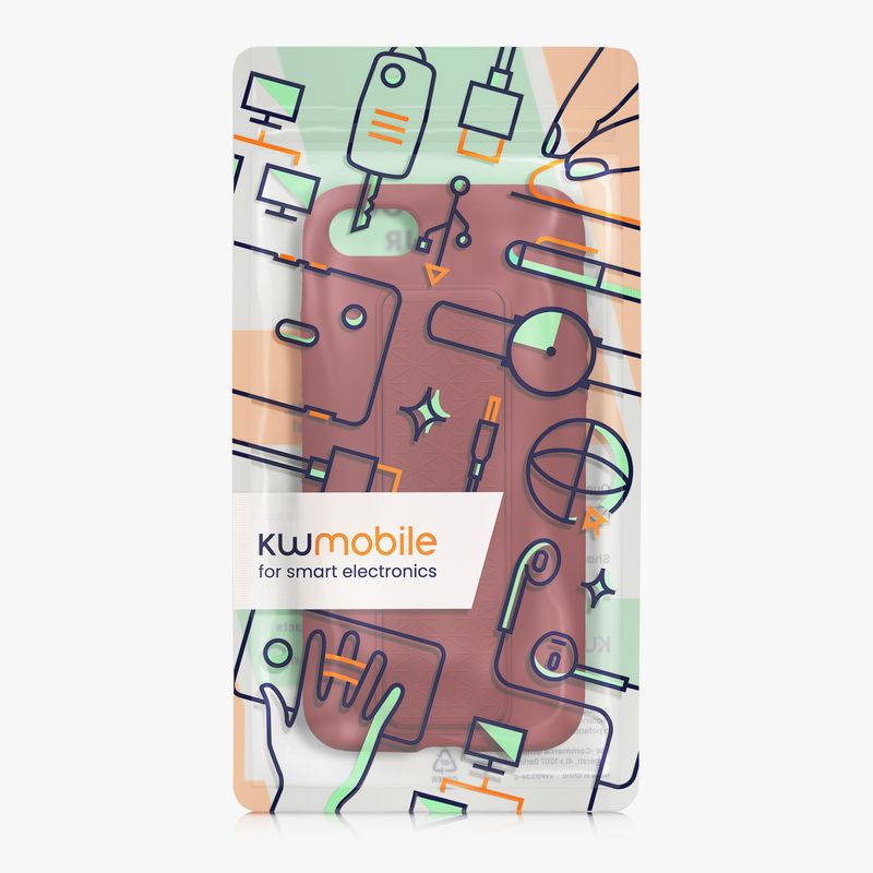 Laptop, Telefoane si Tablete - Telefoane mobile si accesorii - Accesorii Telefoane - Huse telefoane - Husa Kwmobile pentru iPhone SE3/SE2/SE (2022)/SE (2020), functie stand, silicon, rosu - Infinity.ro