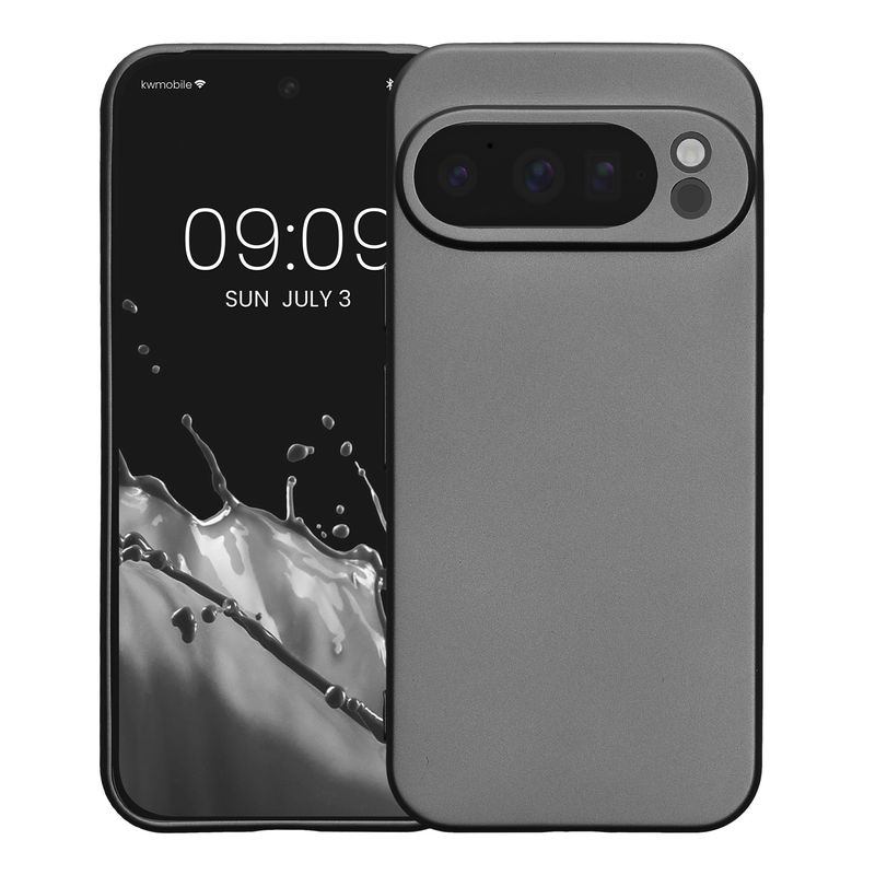 Laptop, Telefoane si Tablete - Telefoane mobile si accesorii - Accesorii Telefoane - Huse telefoane - Husa Kwmobile pentru Google Pixel 10 Pro, anti-alunecare, protectie la zgarieturi, silicon, gri - Infinity.ro