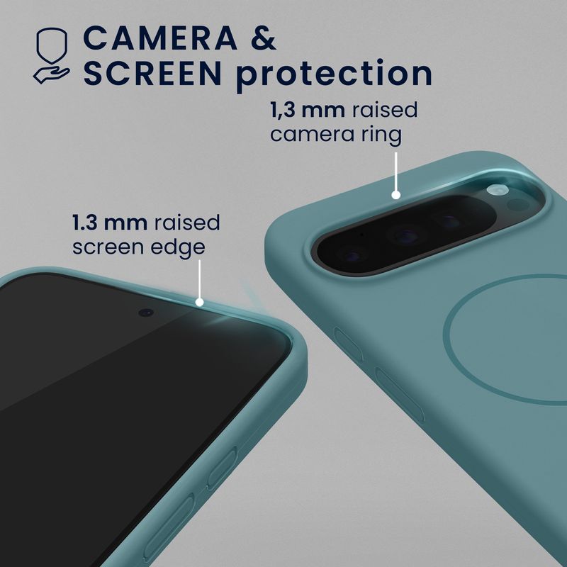 Laptop, Telefoane si Tablete - Telefoane mobile si accesorii - Accesorii Telefoane - Huse telefoane - Husa Kwmobile pentru Google Pixel 10/Pixel 10 Pro, compatibilitate MagSafe, silicon, noapte - Infinity.ro