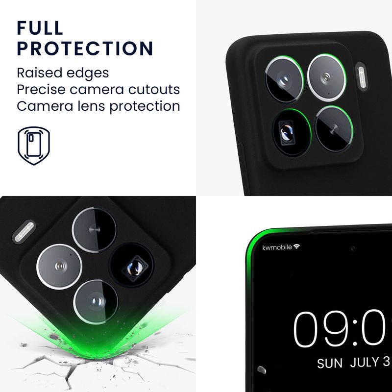 Laptop, Telefoane si Tablete - Telefoane mobile si accesorii - Accesorii Telefoane - Huse telefoane - Husa Kwmobile pentru Xiaomi 15 Pro, anti-alunecare, silicon, negru - Infinity.ro